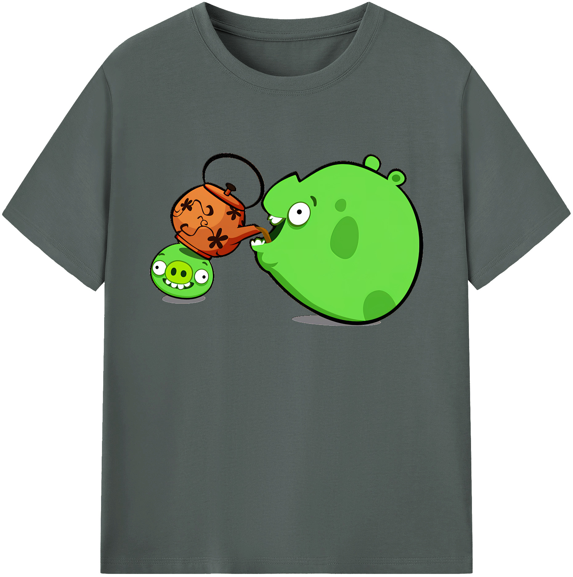 （画像用） Angry Birds アングリーバード 綿100％ メンズ半袖Tシャツ｜肌触りやわらか＆通気性